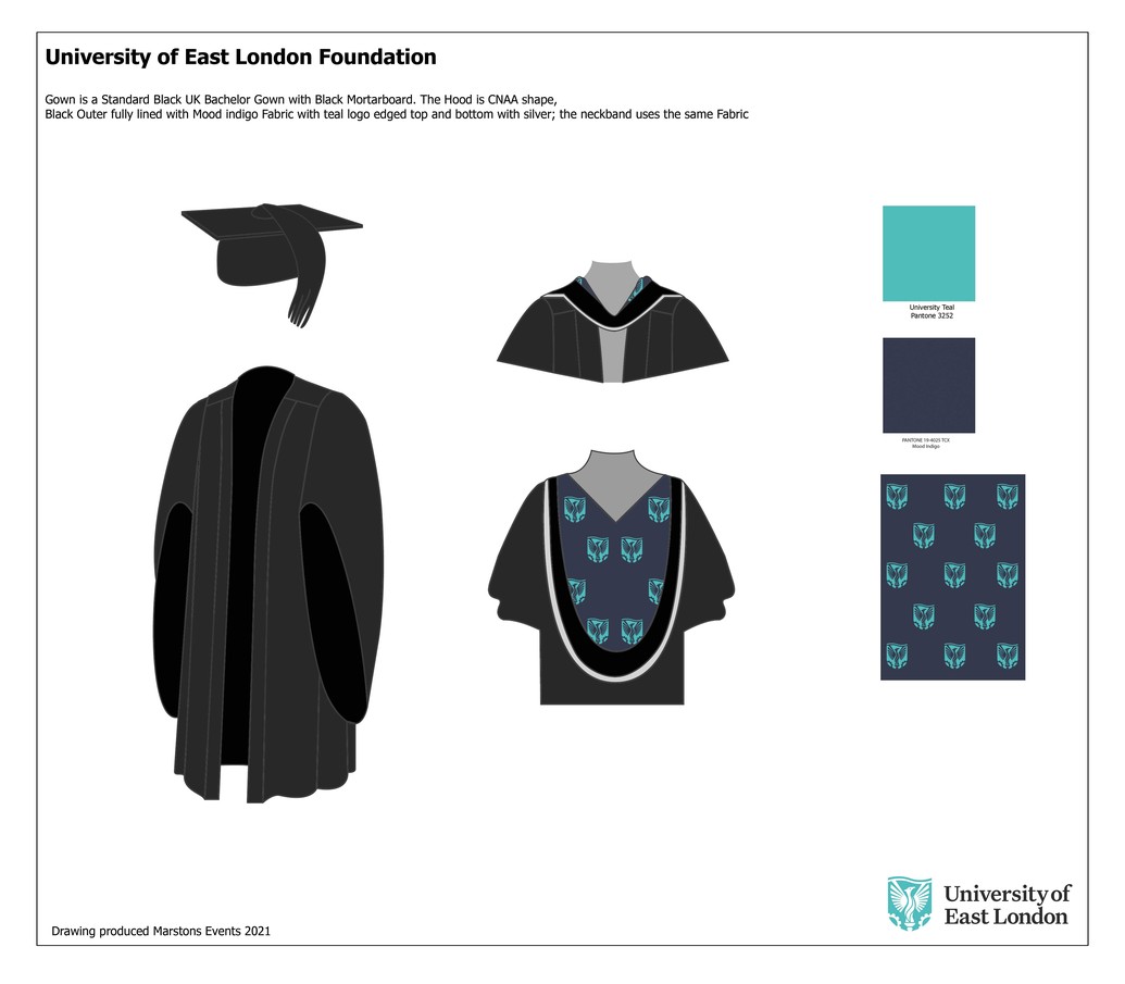 Image of graduation gown for foundation degree