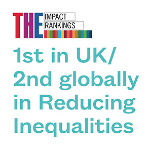 The Impact Rankings, 1st in UK, 2nd globally in Reducing Inequalities
