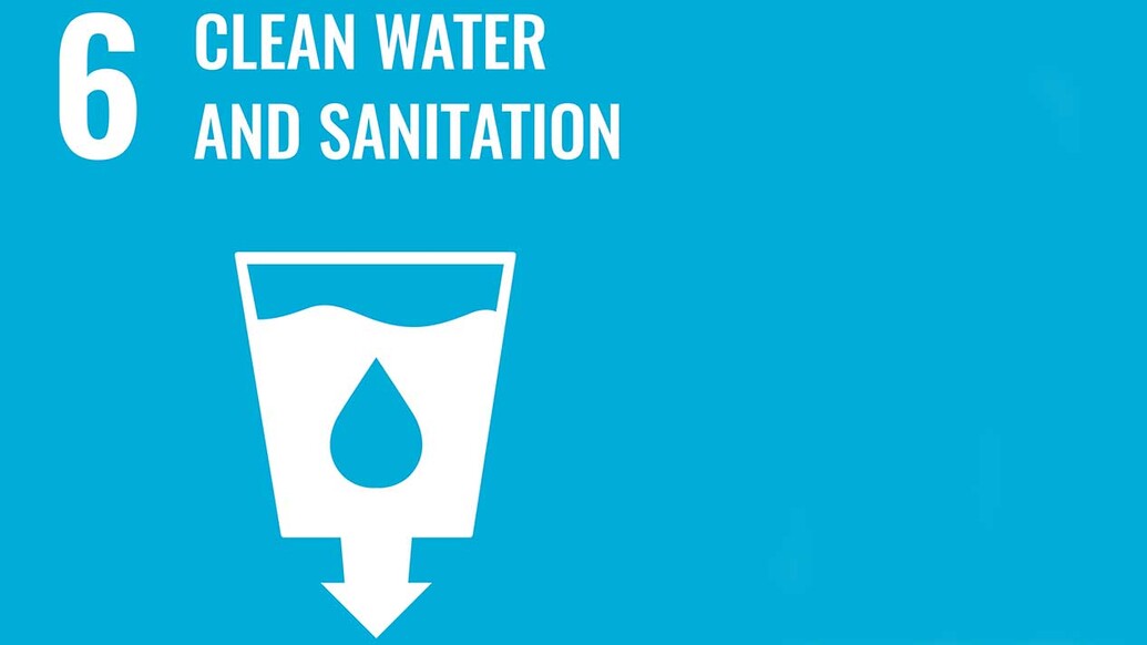 Sustainable Development Goal logo 6 - Clean water and sanitation
