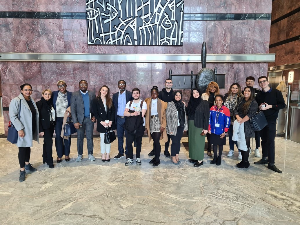 Law students at Canary Wharf
