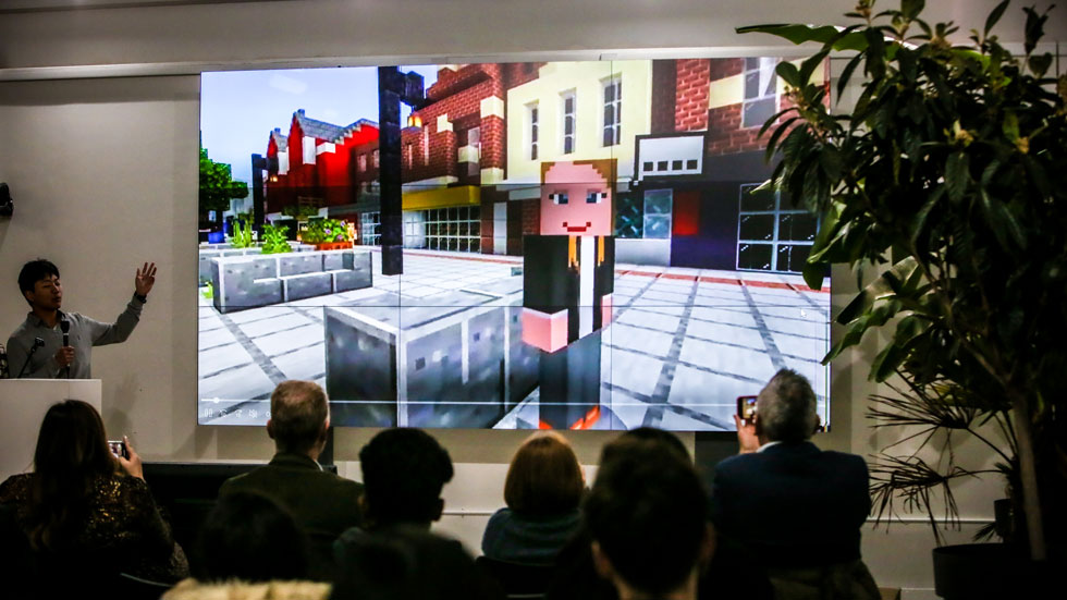 Our students explore the Minecraft London World