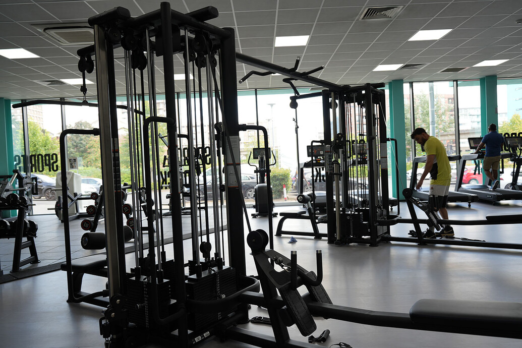 Gym equipment in the main SportsDock fitness centre.
