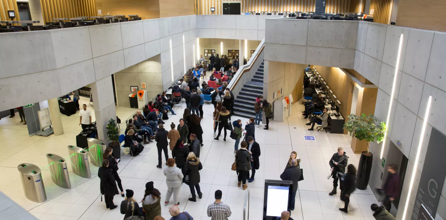 Stratford campus lobby