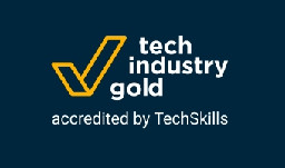 Tech industry gold logo